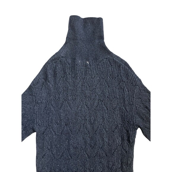 NWT New Moon Aritzia Sweater Dress Black Noir Knit Knitted Wool Blend Sz M - Picture 8 of 16